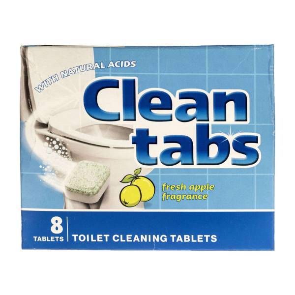 قرص جرم گیر سطوح کلین تبز مدل Extra Foaming بسته 8 عددی، Clean Tabs Extra Foaming Surface Cleaner Tablets Pack Of 8