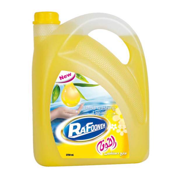 مایع دستشویی لیتری زرد رافونه حجم 3750 میلی لیتر، Rafooneh Yellow Handwashing Liquid 3750ml