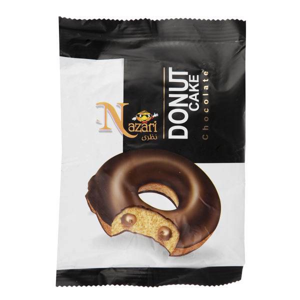 کیک دونات کاکائویی نظری مقدار 70 گرم، Nazari Chocolate Donut Cake 70gr