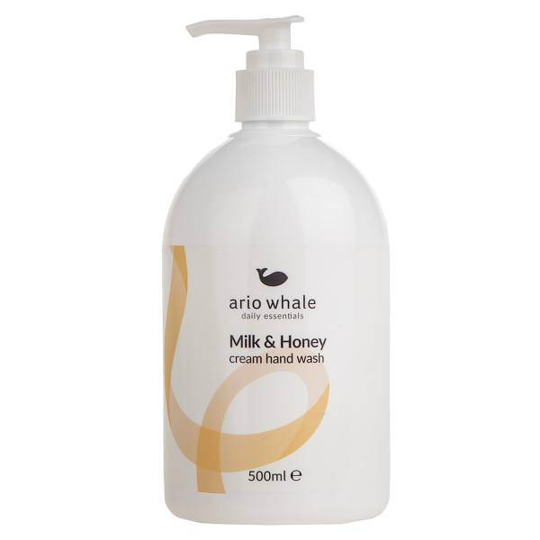 مایع دستشویی آریووال مدل milk And Honey حجم 500 میلی لیتر، Ario Whale milk And Honey Hand Wash Liquid 500ml