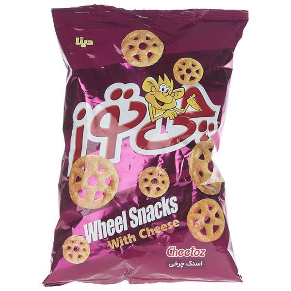 اسنک چرخی چی توز مقدار 100 گرم، Cheetoz Wheel Snacks 100gr