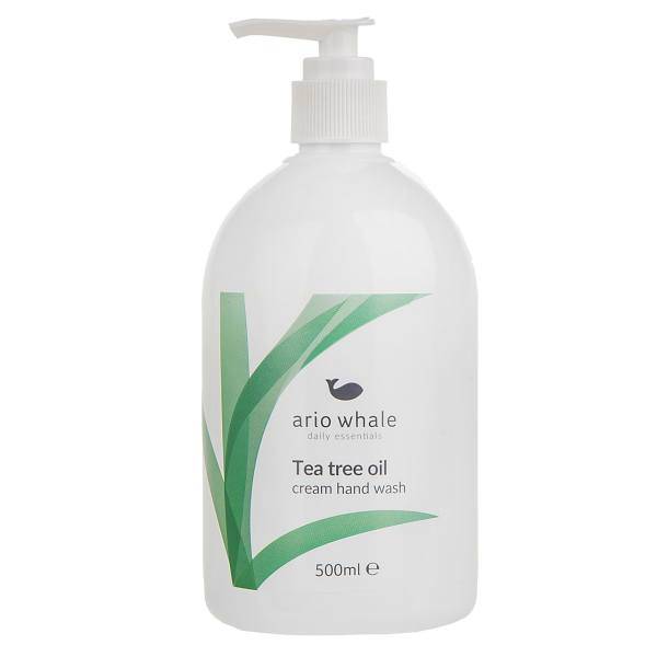 مایع دستشویی آریووال مدل Tea Tree Oil حجم 500 میلی لیتر، Ario Whale Tea Tree Oil Hand Wash Liquid 500ml