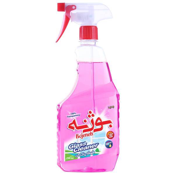 شیشه پاک کن صورتی بوژنه حجم 750 گرم، Bojeneh Glass Cleaner Pink 750gr