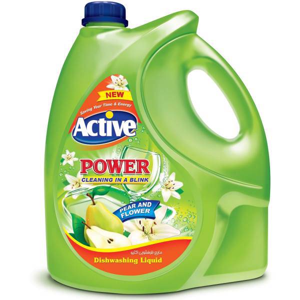 مایع ظرفشویی سبز اسلیو اکتیو 3750 گرمی، Active Dishwasher Liquid Green 3750ml