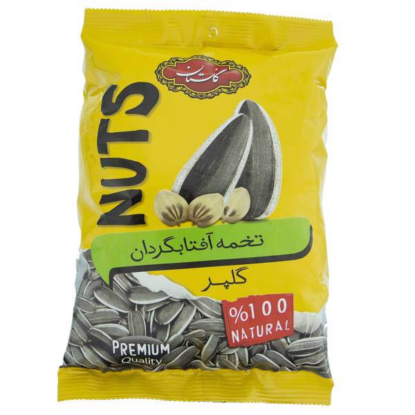 تخمه آفتابگردان گلپر گلستان مقدار 120 گرم، Golestan Desf Sunflower Seed 120gr