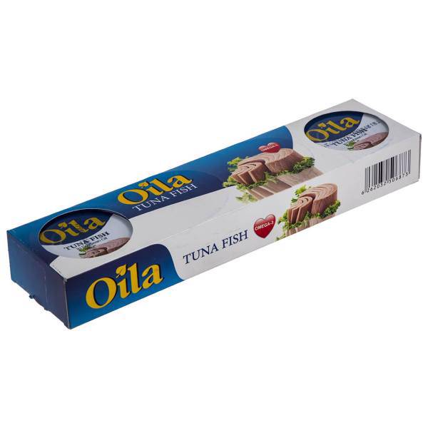 تن ماهی در روغن سویا اویلا مقدار 180 گرم بسته 4 عددی، Oila Tuna Fish In Soybean Oil Pack Of 4