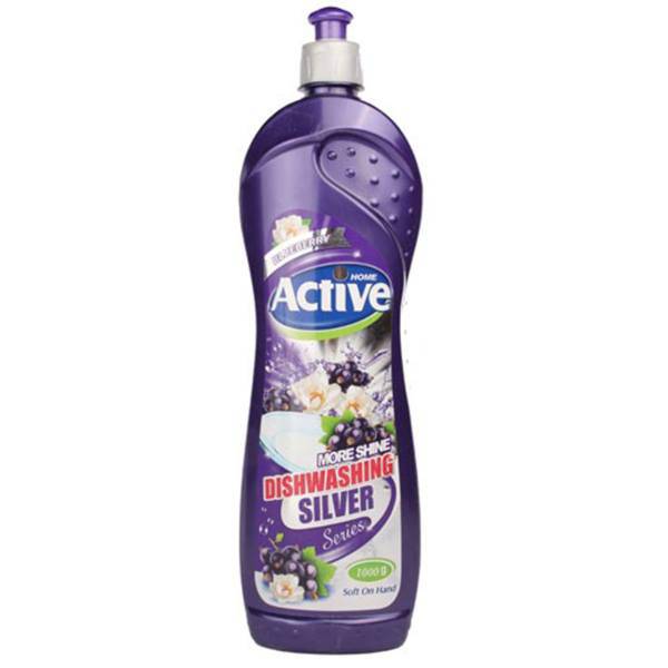 مایع ظرفشویی بنفش اکتیو مقدار 1000 گرم، Active Dishwasher Liquid Purple 1000g