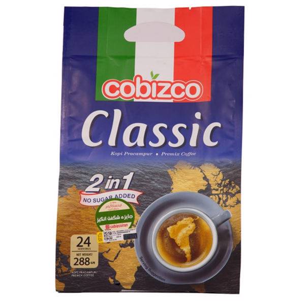 قهوه فوری کوبیزکو مدل Classic 2 in 1، cobizco Classic 2 in 1 Premix Coffee