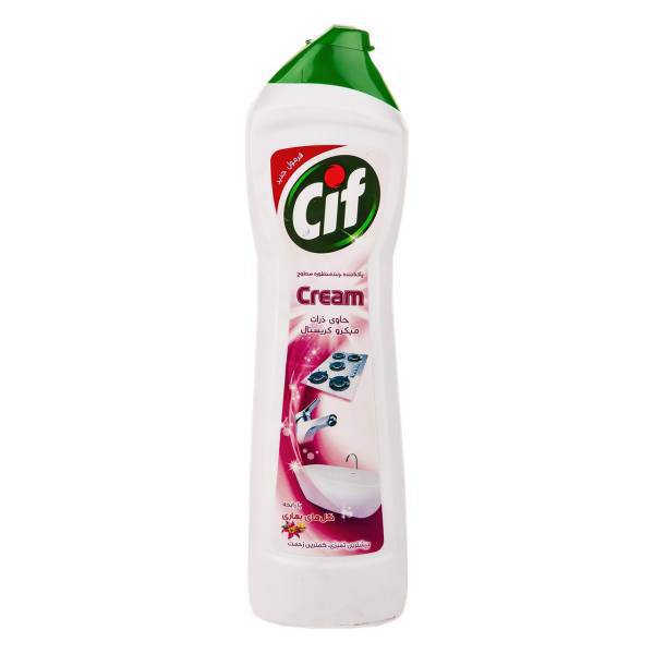 کرم تمیزکننده چند منظوره سطوح سیف مدل Spring Flowers حجم 500 میلی لیتر، Cif Spring Flowers Multipurpose Surface Cleaner Cream 500ml