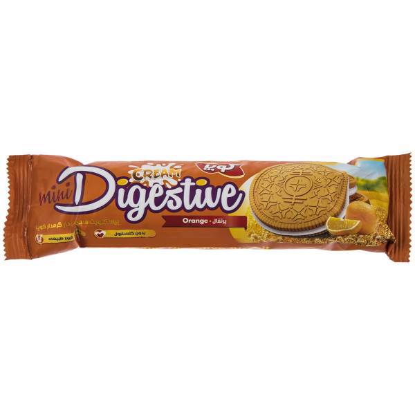 بیسکوییت مینی دایجستیو کرمدار پرتقالی کوپا مقدار 75 گرم، Copa Mini Digestive Orange Cream Biscuit 75gr