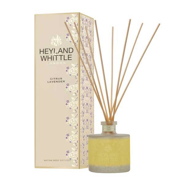 خوشبو کننده هیلندوویتل مدل Gold Citrus Lavender حجم 200 میلی لیتر، Heyland And Whittle Gold Citrus Lavender Reed Diffuser 200 ml