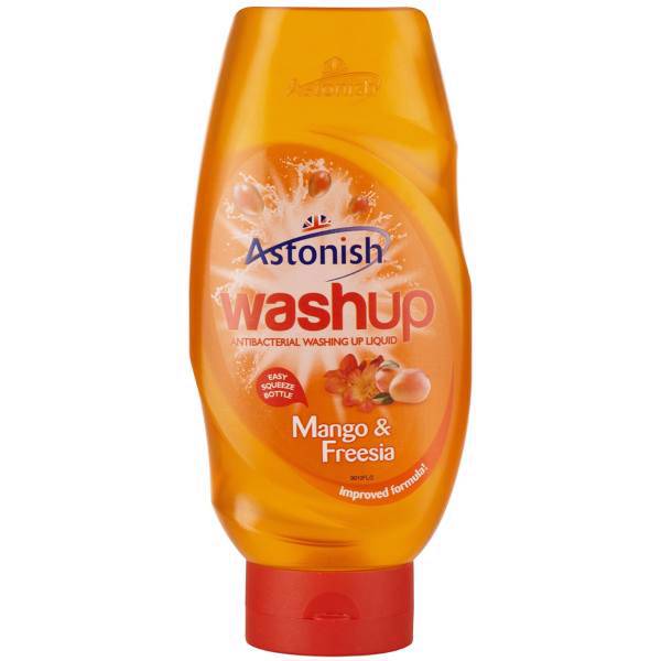 مایع ظرفشویی استونیش مدل Washup Mango And Freesia حجم 600 میلی لیتر، Astonish Washup Mango And Freesia Dishwashing Liquid 600ml