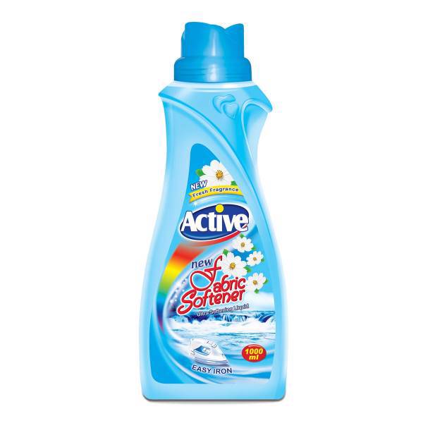 نرم کننده حوله و لباس آبی اکتیو 1000 میلی لیتر، Active Fabric Softener Blue 1000ml