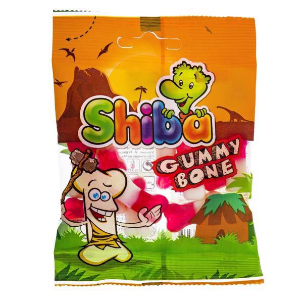 پاستیل میوه ای شیبا مدل Gummy Bone مقدار 35 گرم، Shiba Gummy Bone fruit Jelly Gum 35gr