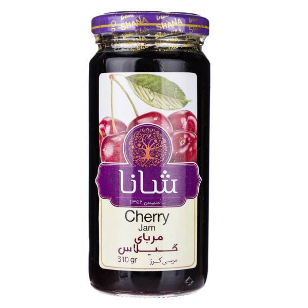 مربا گیلاس شانا مقدار 310 گرم، Shana Cherry Jam 310gr