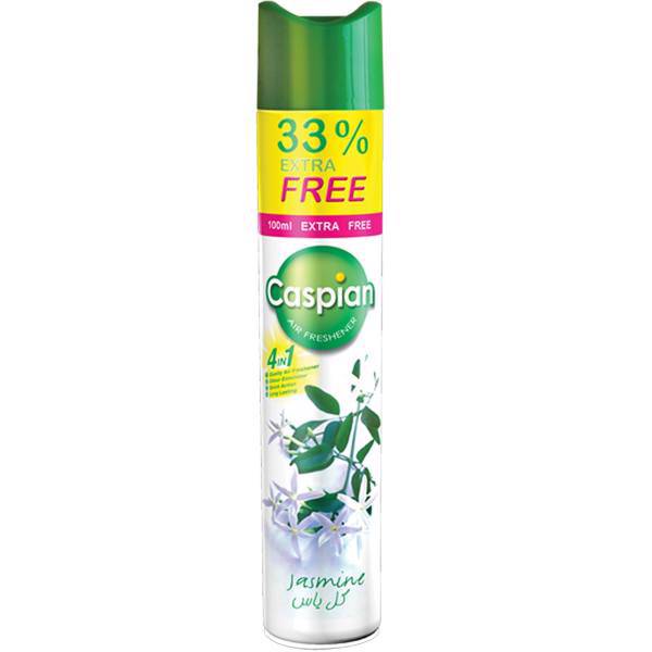 اسپری خوشبو کننده هوا کاسپین مدل Jasmine حجم 400 میلی لیتر، Caspian Jasmine Air Freshener Spray 400ml