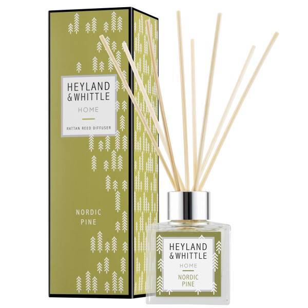 خوشبو کننده هیلندوویتل مدل Home Nordic Pine حجم 100 میلی لیتر، Heyland And Whittle Home Nordic Pine Reed Diffuser 100 ml