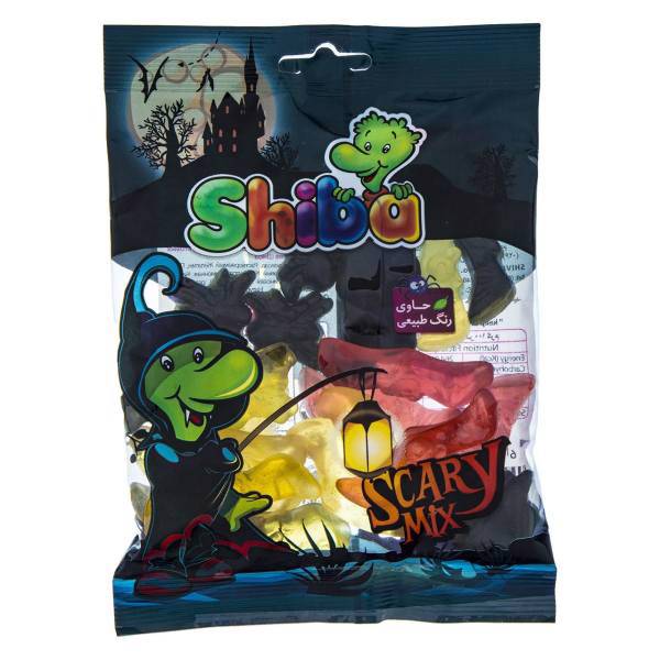 پاستیل میوه ای شیبا مدل Scary Mix مقدار 180 گرم، Shiba Scary Mix fruit Jelly Gum 180gr