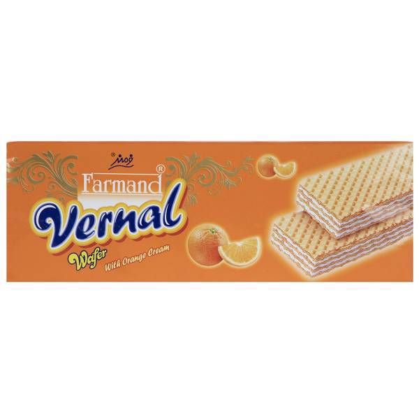 ویفر با کرم پرتقال فرمند مقدار 190 گرمی، Farmand Wafer With Orange Cream 190gr