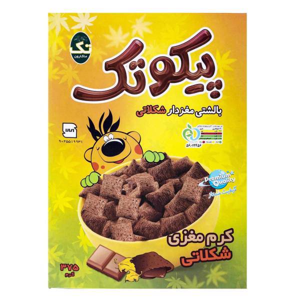 پیکوتک بالشتی مغزدار شکلاتی تک ماکارون مقدار 375 گرم، Tak Makaron Cream Filled Choco Pico Tak 375gr