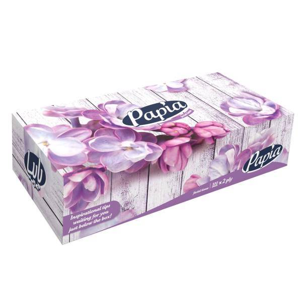 دستمال کاغذی 100 برگ پاپیا مدل Orchid، Papia Orchid 100Tissue Paper