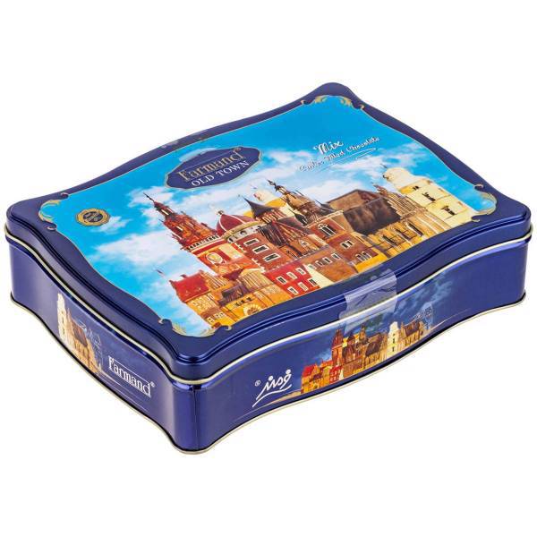 شکلات مغزدار دارچینی فرمند مقدار 300 گرم، Farmand Center Filled Cinnamon Flavored Chocolate 300gr