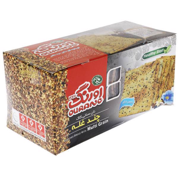 نان سنتی کاک چندغله اورنگ مقدار 450 گرم، Ourang Enriched Bread With Multi Grain 450 gr