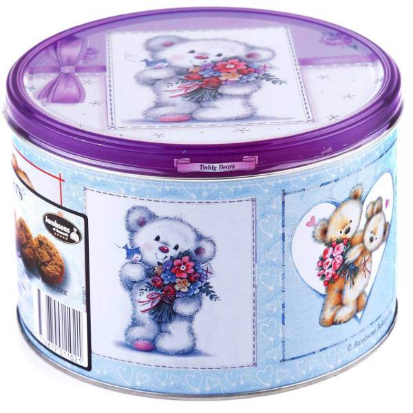 بیسکویت طرح خرس تدی جکوبسنز مقدار 300 گرم، Jacobsens Teddy Bears Pattern Biscuit 300gr