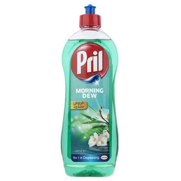 مایع ظرفشویی پریل مدل Morning Dew حجم 750 میلی لیتر، Pril Morning Dew Dishwashing Liquid 750ml