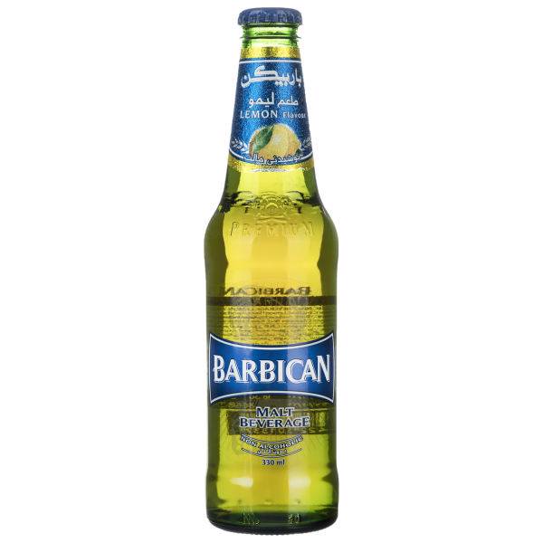 نوشیدنی مالت با طعم لیمو باربیکن مقدار 0.33 لیتر، Barbican Lemon Non Alcoholic Malt Beverage 0.33Lit