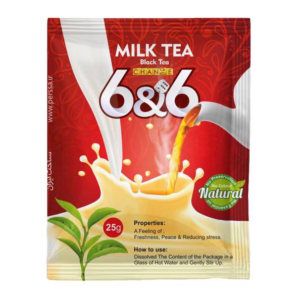 بسته 20 عددی شیر چای سیاه مدل Black Tea With Milk