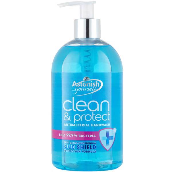 مایع دستشویی آنتی باکتریال استونیش مدل Clean And Protect حجم 500 میلی لیتر، Astonish Clean And Protect Anti Bacterial Hand Wash Liquid 500ml