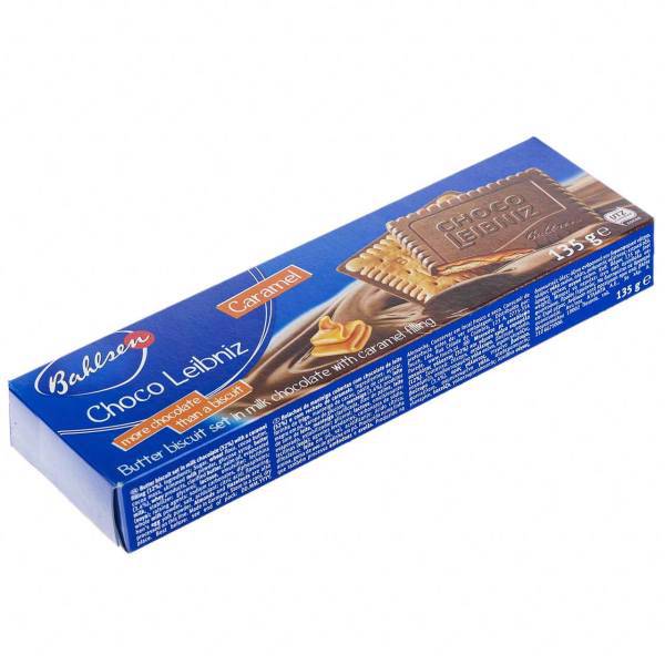 بیسکوییت بالزن مدل Choco Leibniz Caramel مقدار 135 گرم، Bahlsen Choco Leibniz Caramel Biscuit 135gr