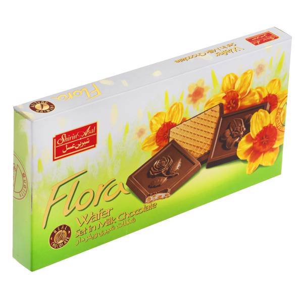 ویفر شکلات شیری فلورا مقدار 220 گرم، Flora Wafer Set In Milk Chocolate 220 gr