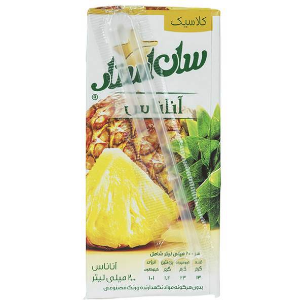 آبمیوه آناناس سان استار حجم 0.2 لیتر، Sunstar Pineapple Juice 0.2lit