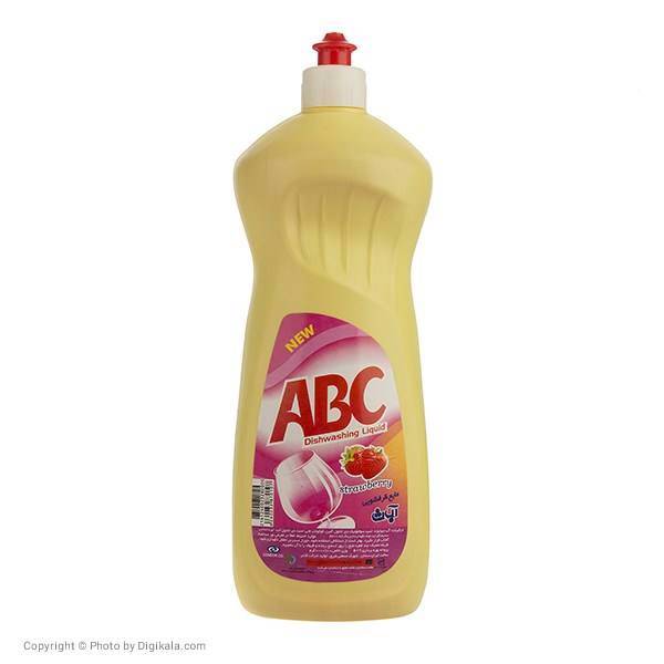 مایع ظرفشویی آ.ب.ث سری Poly Ethylene با رایحه توت فرنگی حجم 1000 میلی لیتر، ABC Poly Ethylene Strawberry Dishwashing Liquid 1000ml