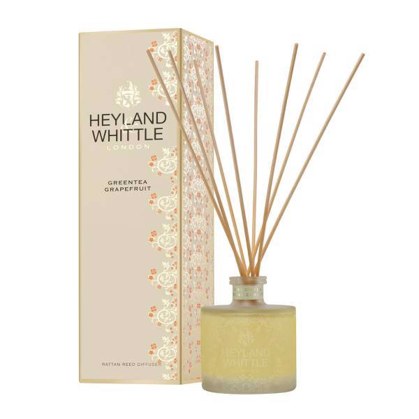 خوشبو کننده هیلندوویتل مدل Gold Greentea Grapefruit حجم 200 میلی لیتر، Heyland And Whittle Gold Greentea Grapefruit Reed Diffuser 200 ml