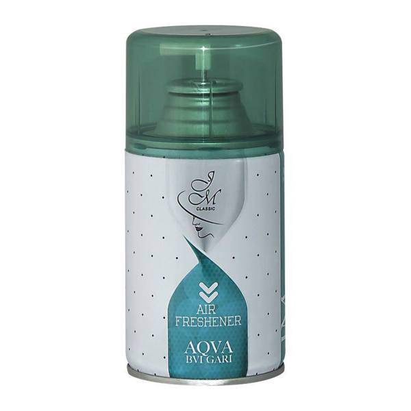 یدک اسپری خوشبوکننده جی ام مدل AQVA BVI GARI حجم 300 میلی لیتر، JM AQVA BVI GARI 300ml Automatic Air Freshener Refill Spray