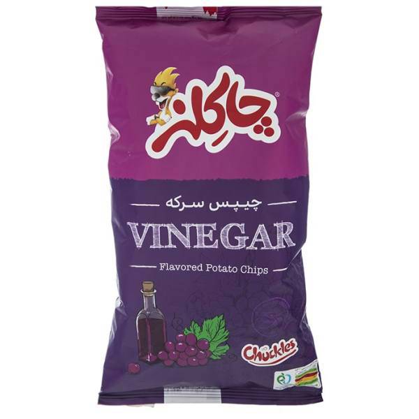 چیپس سرکه ای چاکلز مقدار 73 گرم، Chuckles Vinegar Flavoured Potato Chips 73 Gr