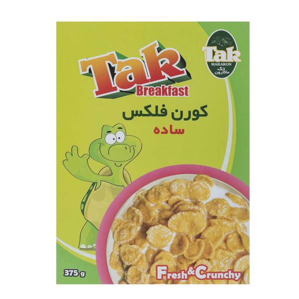 کورن فلکس ساده تک ماکارون مقدار 375 گرم، Tak Makaron Simple Corn Flakes 375gr