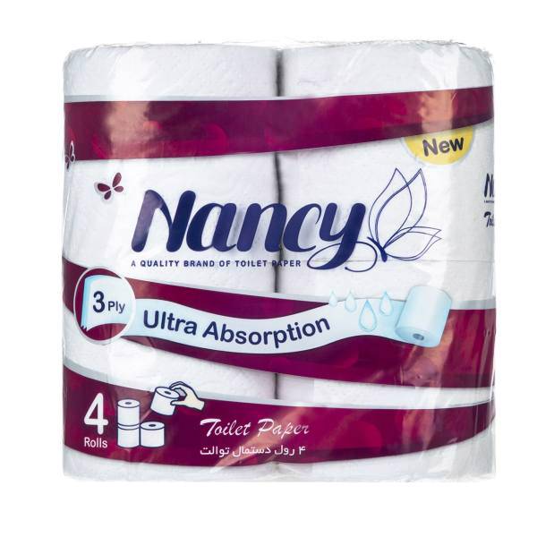 دستمال توالت نانسی بسته 4 عددی، Nancy Toilet Paper Pack of 4