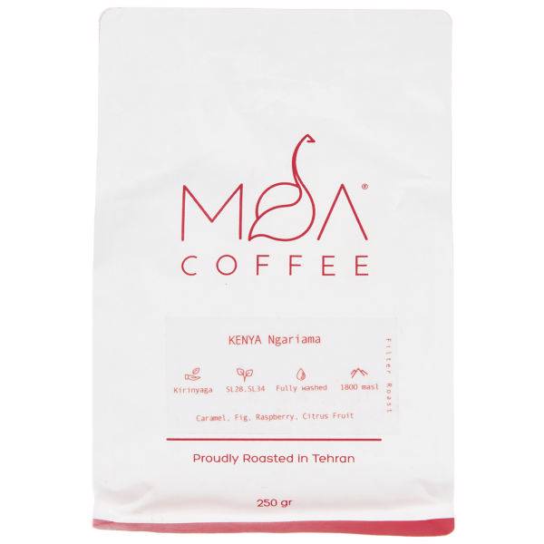 دانه قهوه Kenya Ngariama موآ مقدار 250 گرم، Moa Kenya Ngariama Coffee Whole Bean 250gr