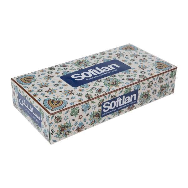 دستمال کاغذی 100 برگ سافتلن مدل Tiba، Softlan Tiba 100 Paper Tissues