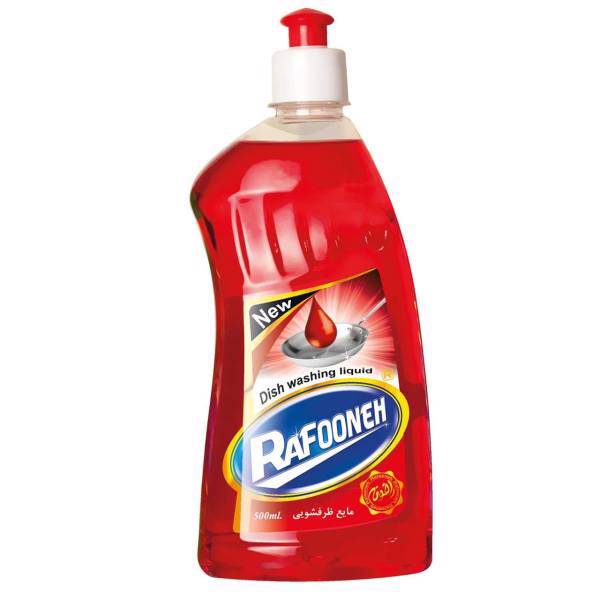 مایع ظرفشویی قرمز رافونه مقدار 500 میلی لیتر، Rafooneh Red Dishwashing Liquid 500ml