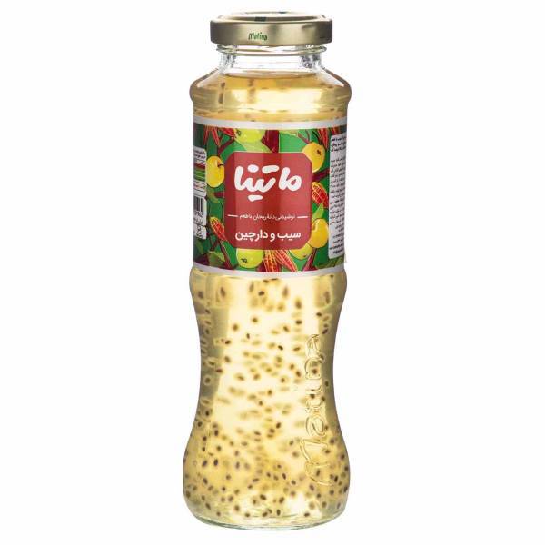 نوشیدنی دانه ریحان با طعم سیب و دارچین ماتینا حجم 0.28 لیتر، Matina Basil Seed Drink Flavored With Apple And Cinnamon Water 0.28Lit