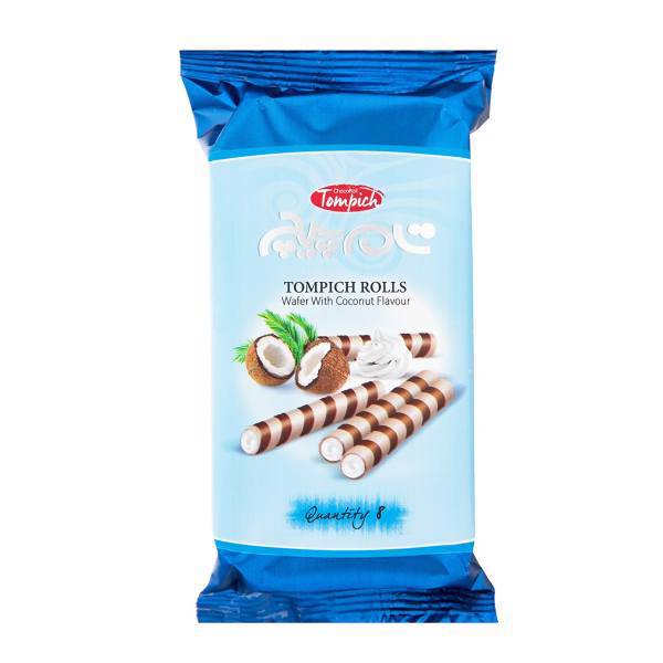 ویفر با طعم نارگیل تام پیچ مقدار 65 گرمی، Tompich Wafer With Coconut Flavor 65gr