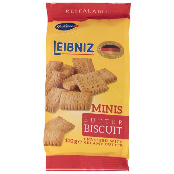 مینی بیسکوییت کره ای بالزن سری لایبنیز مقدار 100 گرم، Bahlsen Leibniz Butter Minis Biscuit 100gr