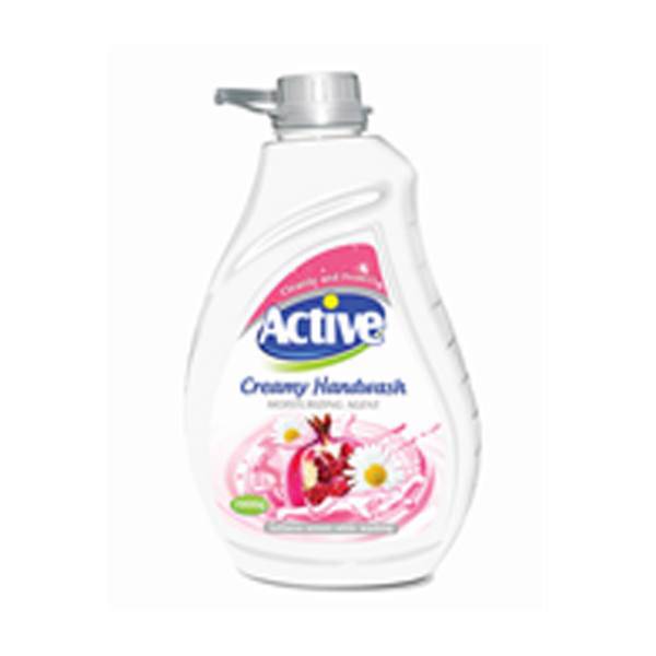 مایع دستشویی کرمی صورتی اکتیو حجم 2000 میلی‌ لیتر، Active Cream Washing Liquid Pink 2000ml