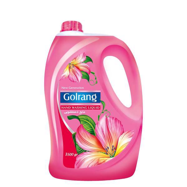 مایع دستشویی صورتی گلرنگ مقدار 3500 گرم، Golrang Pink Handwashing Liquid 3500g