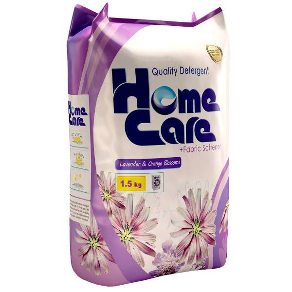 پودر ماشین لباسشویی هوم کر مدل Lavender And Orange Blossoms مقدار 1.5 کیلوگرم، Home Care Lavender And Orange Blossoms Washing Machine Powder 1.5kg